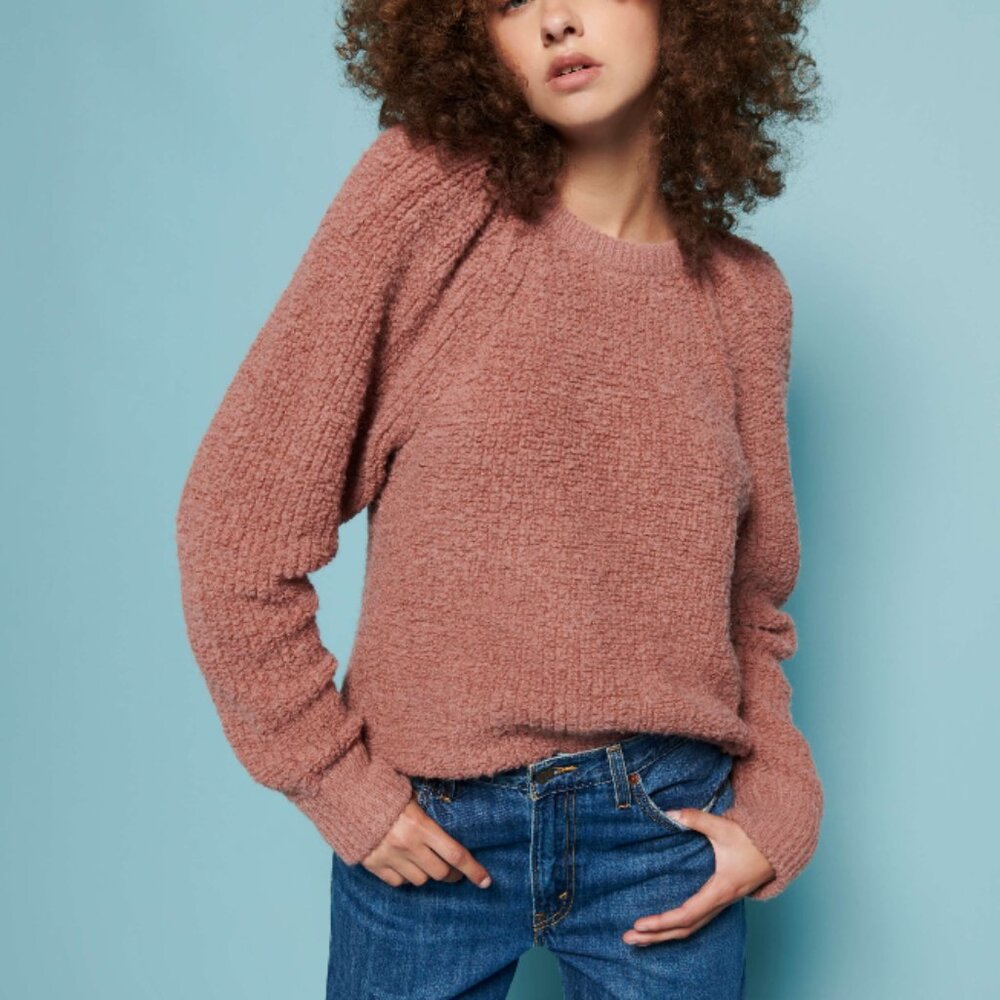 Nation LTD Amal Knit Sweater in Flush Size S